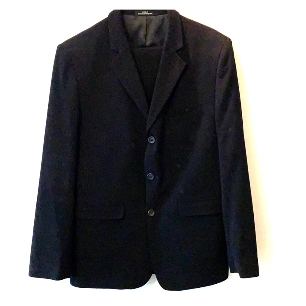 Boys size 18 black Calvin Klein suit